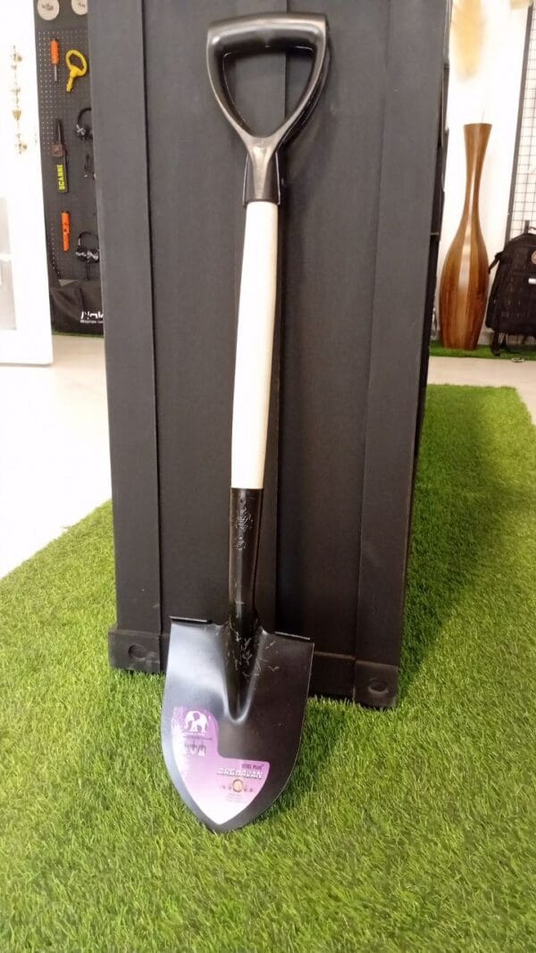 بیل حفاری حرفه‌ای دسته بلند با تیغه فولادی