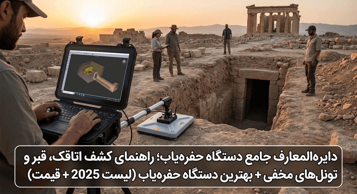 بهترین دستگاه حفره یاب برای اتاقک و قبر (لیست 2025 + قیمت)