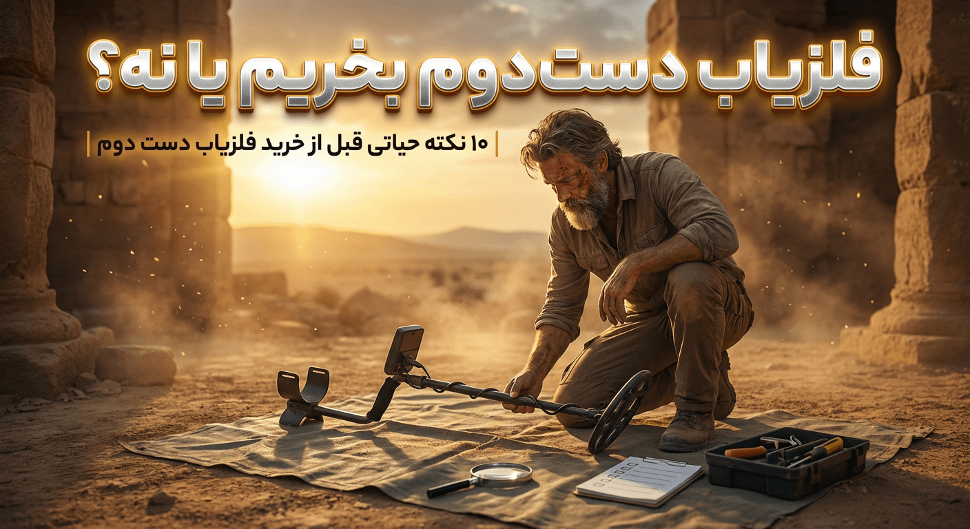 فلزیاب دست‌ دوم بخریم یا نه؟ | ۱۰ نکته حیاتی قبل از خرید فلزیاب دست دوم