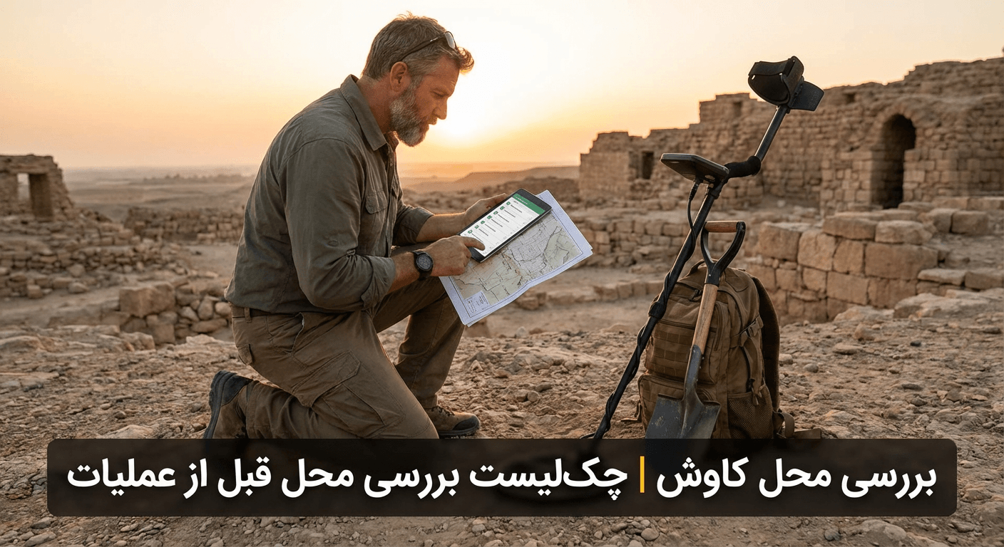 بررسی محل کاوش | چک‌لیست بررسی محل قبل از عملیات