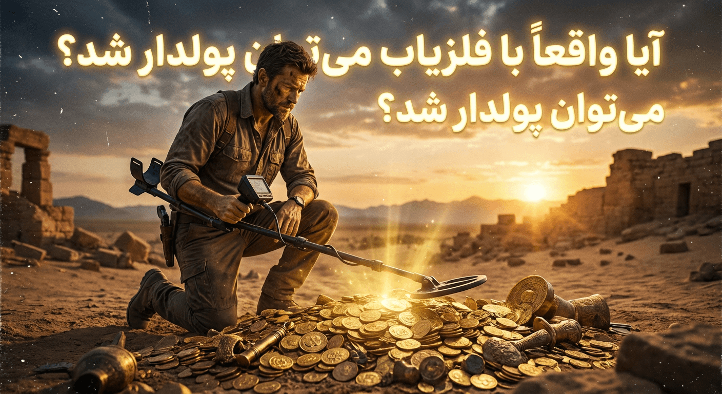 پولدار شدن با فلزیاب | آیا واقعاً با فلزیاب می‌توان پولدار شد؟ | بررسی واقع‌بینانه سود، ریسک و تجربه کاوشگران