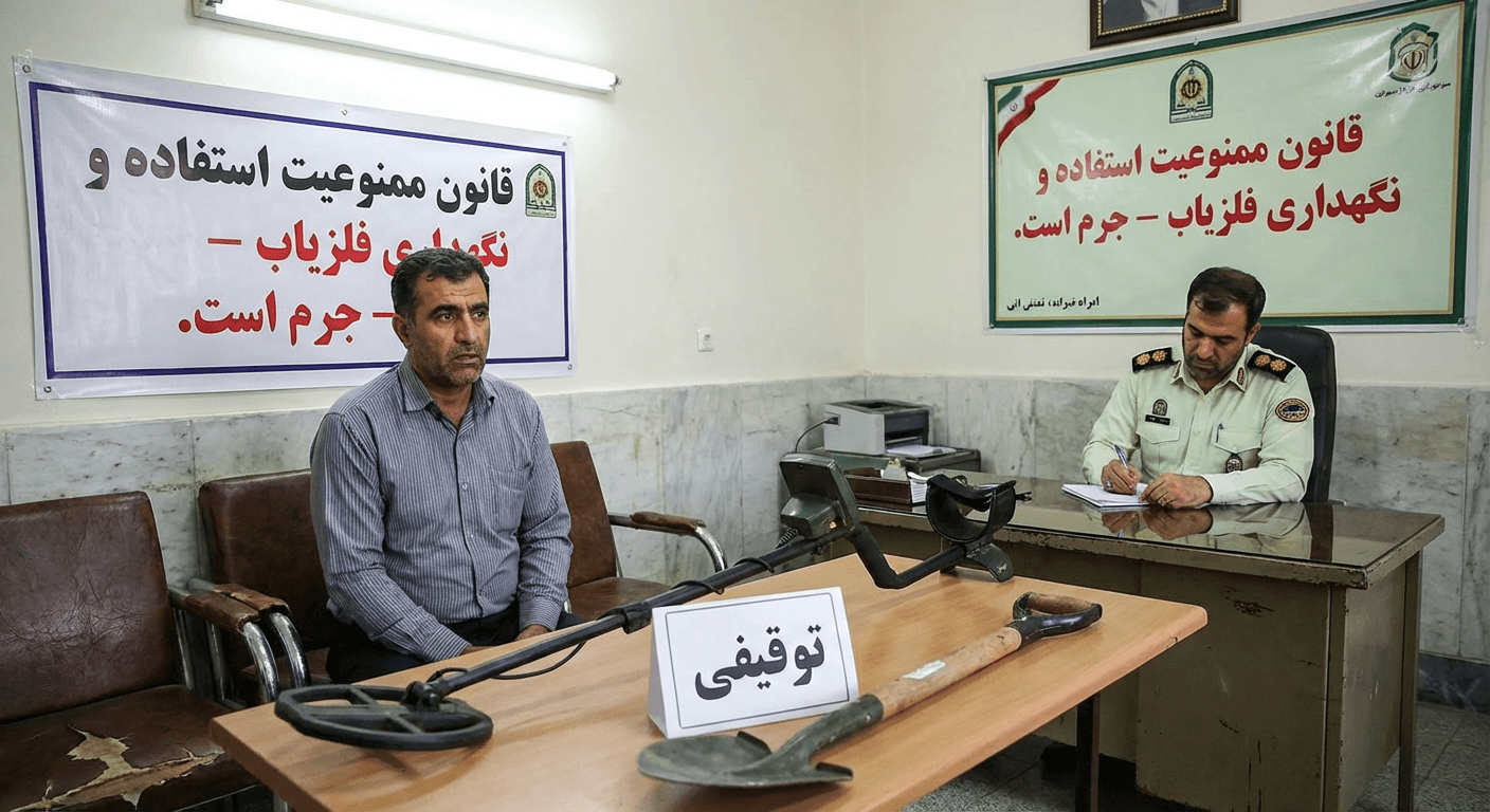 قانون نگهداری و حمل فلزیاب ۱۴۰۴ | آیا داشتن دستگاه بدون مجوز جرم است؟