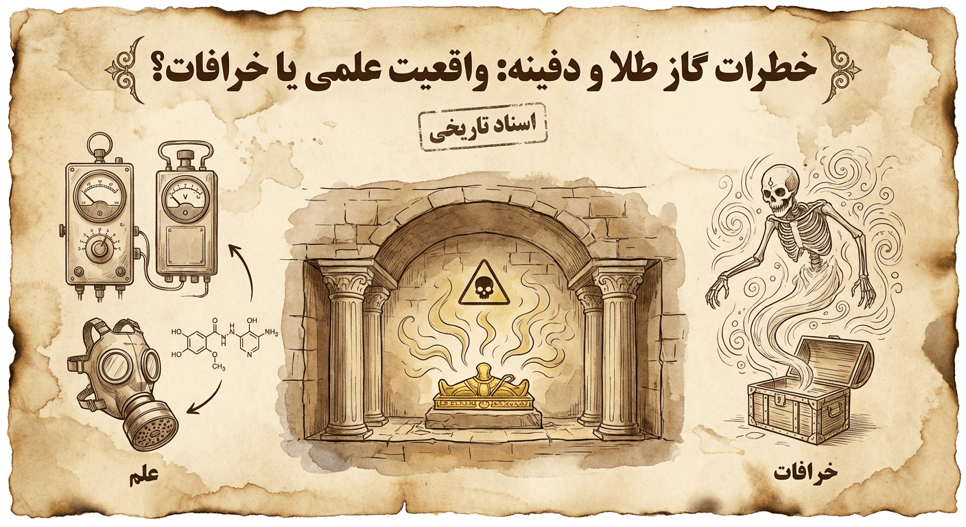 خطرات مرگبار گاز طلا و سموم دفینه | واقعیت علمی یا خرافات؟